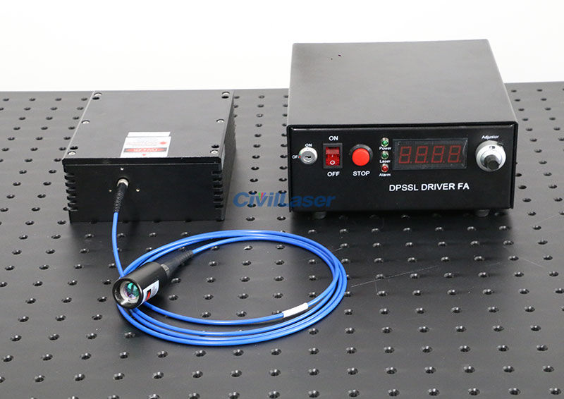 laser and fiber optics fiber coupled laser